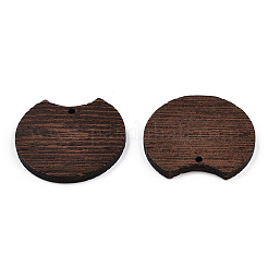 Natural Wenge Wood Pendants&nbsp;WOOD-T023-77
