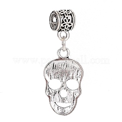 Tibetan Style Alloy European Dangle Charms&nbsp;PALLOY-H170-07AS