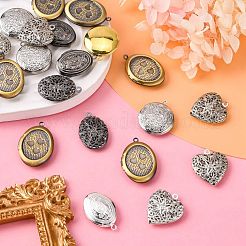 Brass Locket Pendants&nbsp;X-KK-MSMC002-M6