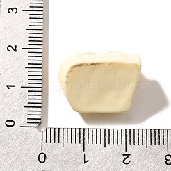 オペーク樹脂カボション  模造パン  ビスク  13.5x19x9.5mm&nbsp;CRES-U004-01B