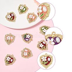 10Pcs Alloy Enamel Pendants&nbsp;ENAM-FS0003-23