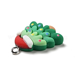 Christmas Opaque Resin Pendants&nbsp;X-RESI-G043-B03
