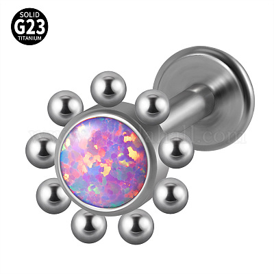 G23 Titanium Threadless Labrets&nbsp;WG33C7B-67-1