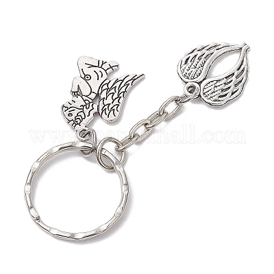 2Pcs Halloween Theme Alloy Keychains&nbsp;KEYC-JKC01051-1