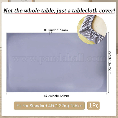 ポリエステルテーブルクロス  家の装飾用  長方形  スレートブルー  1200x750x0.5mm&nbsp;AJEW-GF0013-22A-01-1