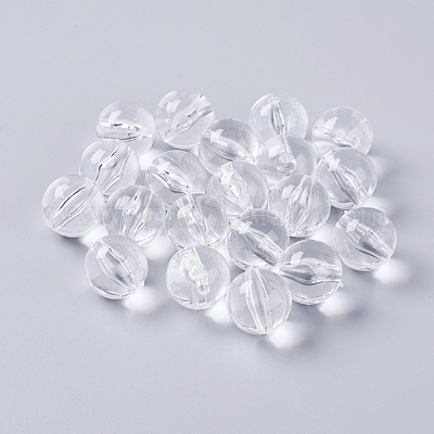 アクリルビーズ  ラウンド  透明  16mm  穴：2mm  約210個/500g&nbsp;PL529-1