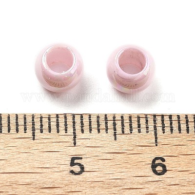 UV Plating Rainbow Iridescent Acrylic Beads&nbsp;PACR-D300-01B-1