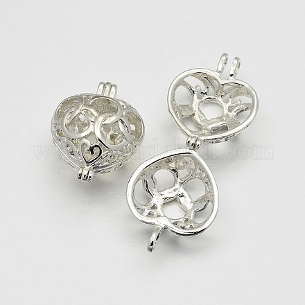 Brass Locket Pendants&nbsp;X-KK-N0072-10S-1