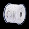 50M Confetti Soft Macrame Cotton Cord, Round Braided Rope, for Wall Hanging, Crafts, Gift Wrapping, White, 3mm, about 54.68 Yards(50m)/Roll