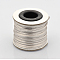 Round Nylon Satin Rattail Cord, for Bracelet Jewelry Making Chinese Knotting Macrame Craft, Light Grey, 2mm, about 10.93 yards(10m)/roll
