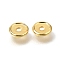 Brass Beads, Disc, Rack Plating, Long-Lasting Plated, Golden, 6x1mm, Hole: 1.5mm