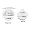 Food Grade Candlestick Silicone Molds, for Plaster, Cement Craft Making, Flat Round, 10.6x10.6x2.6cm