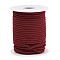 Nylon Braided Cord, Milan Cords Woven Thread for Bracelet Jewelry Making, Dark Red, 3mm, about 21.87 yards(20m)/roll