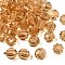 K9 Glass, Imitation Austrian Crystal Beads, Grade AAA, Faceted, Round, Gold, 10mm, Hole: 0.9~1mm