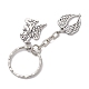 2Pcs Halloween Theme Alloy Keychains&nbsp;KEYC-JKC01051-5