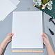 プラスチックシート  長方形  ホワイト  40.7x30.5x0.3cm&nbsp;FIND-WH0199-401E-02-3