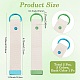2Pcs 2 Colors Rectangle Polyester Keychains&nbsp;KEYC-CP0001-49A-2