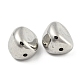 CCBプラスチックビーズ  プラチナ  異形  13.5x13x10.5mm  穴：1.8mm&nbsp;CCB-P013-25D-P-2
