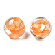 クリアアクリルカボション  シェルと  ラウンド  砂茶色  16x12mm&nbsp;TACR-N006-77B-05-3