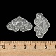 アクリルカボション  天然石風  雲  透明  16x26x5mm&nbsp;OACR-M010-03B-3
