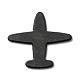 オペークアクリルカボション  飛行機  縞模様  レッド  28.5x30x1.7mm&nbsp;OACR-R259-01A-2