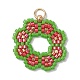 Seed Beads Beaded Charms&nbsp;PALLOY-MZ00205-04-1