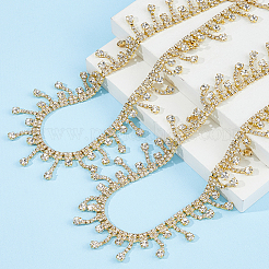 2Pcs Alloy Rhinestones Link Boot Strap Chains&nbsp;HJEW-HS00054