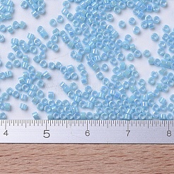 MIYUKIデリカビーズ  シリンダー  日本製シードビーズ  11/0  (db0164) 不透明ターコイズブルー ABS  1.3x1.6mm  穴：0.8mm  約10000個/袋  50 G /袋&nbsp;SEED-X0054-DB0164