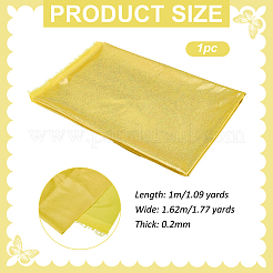 レーザーポリエステル生地  衣料品用  ゴールド  1000x1620x0.2mm&nbsp;DIY-WH0899-325B
