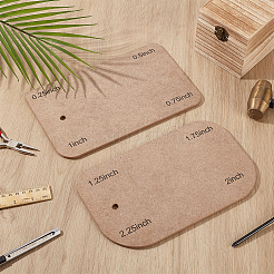 2個 2スタイル MDF テンプレート  長方形  淡い茶色  152.4x250x6mm  穴：10mm  1個/スタイル&nbsp;DIY-WH0060-61