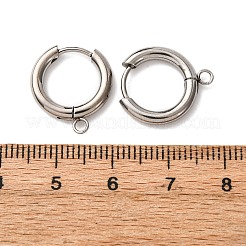 201 Stainless Steel Hoop Earring Findings&nbsp;STAS-D379-05D-P