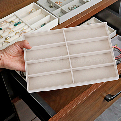 8 Grids Rectangle MDF Covered with Velvet Glasses Organizer Trays&nbsp;ODIS-SP0002-21A