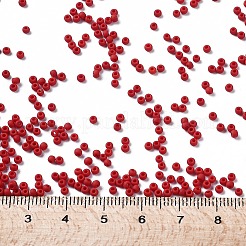 TOHOラウンドシードビーズ  日本製シードビーズ  （45f）不透明なフロストペッパーレッド  11/0  2.2mm  穴：0.8mm  約1110個/10g&nbsp;X-SEED-TR11-0045F