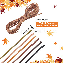 7 Bundles 7 Colors Faux Suede Cord&nbsp;LW-PH0002-22