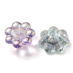 UV Plating Rainbow Iridescent Acrylic Beads&nbsp;OACR-P010-04