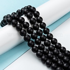 Natural Black Onyx Beads Strands&nbsp;G-Z024-01A