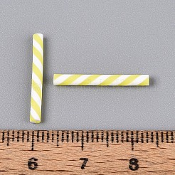 手作り樹脂粘土ネイルパーツ  コラム  シャンパンイエロー  19~23x1.5~3mm&nbsp;CLAY-T022-09I