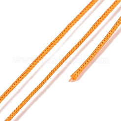 ナイロン編みコード  ジュエリー製作やマクラメ工芸用の中国結び紐  オレンジ  0.8mm  38~40 m /ロール&nbsp;NWIR-C003-01A-24