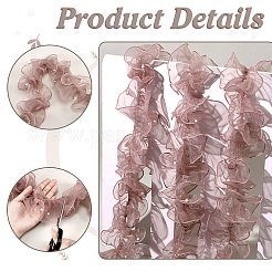 5 Yards Pleated Organza Pleated Lace Ribbon&nbsp;OCOR-PH0004-67B