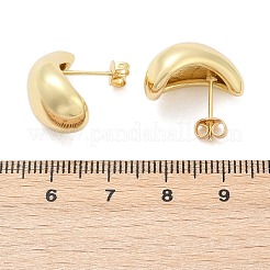 Rack Plating Brass Teardrop Stud Earrings&nbsp;EJWE-Q766-03G