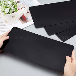 長方形アクリルシート4枚  クラフトプロジェクト用  兆候  DIYプロジェクト  ブラック  15x30x0.1cm&nbsp;OACR-PH0001-80D