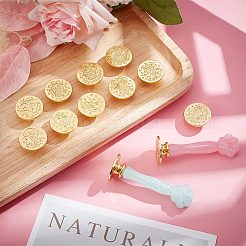 1 Set Golden Tone Zinc Alloy Seal Stamp Heads&nbsp;FIND-AR0003-92
