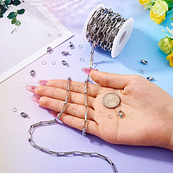 DIY 304 Stainless Steel Link Chains Bracelets/Necklaces Making Kits&nbsp;DIY-TA0012-41A