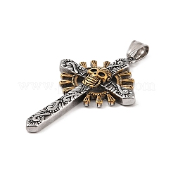 304 Stainless Steel Big Pendants&nbsp;STAS-S122-08AG