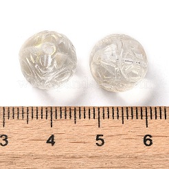 透明ガラスビーズ  キューブ  ゴールド  12x12x12mm  穴：1.4mm&nbsp;GLAA-A012-02F