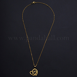 201 Stainless Steel Pendants Necklaces&nbsp;LS-NJEW-S105-JN689-45-2