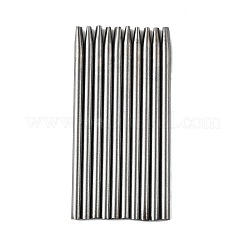 45# スチールレザー楕円形穴あけパンチ  DIY レザークラフト ツール  ステンレス鋼色  100x5mm  穴：3x1.5mm&nbsp;TOOL-U002-01B-P