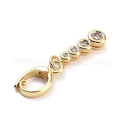 Brass with Cubic Zirconia Charms&nbsp;KK-G496-05G