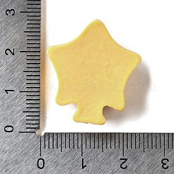 Yellow Cute Opaque Resin Cabochons&nbsp;RESI-L046-A04