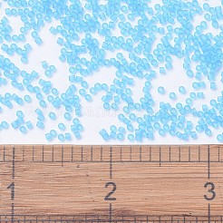 MIYUKIデリカビーズ  シリンダー  日本製シードビーズ  11/0  （db1269)マット透明オーシャンブルー  1.3x1.6mm  穴：0.8mm  約20000個/袋  100 G /袋&nbsp;SEED-J020-DB1269